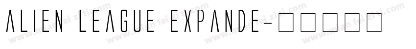 alien league expande字体转换
